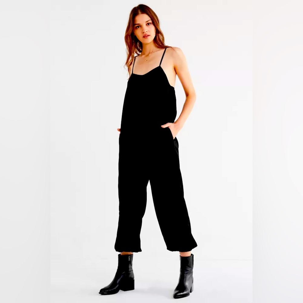Urban Outfitters All Black Tank Jumpsuit Size Medium